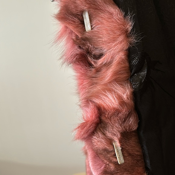NWT Genuine Pink Fox Fur Coat  Only One Available - Picture 11 of 16